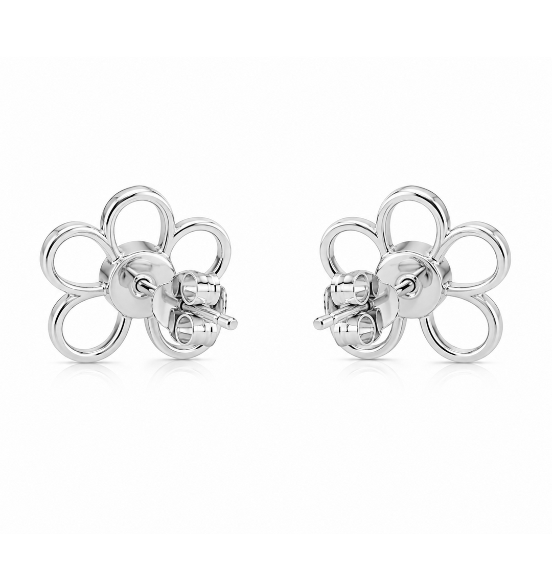 0.60 Ctw Lab Grown Diamond Earring in 925 Platinum Plated