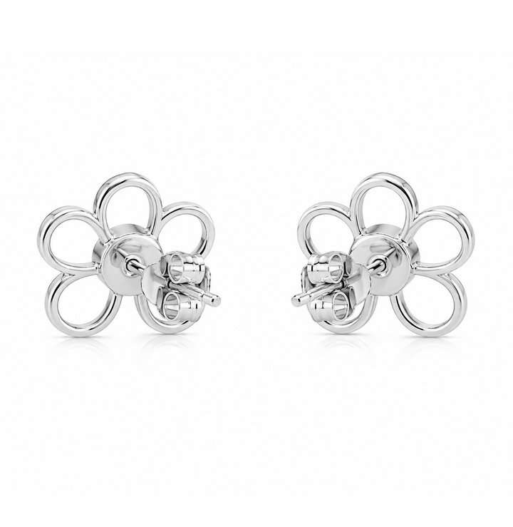 0.60 Ctw Lab Grown Diamond Earring in 925 Platinum Plated