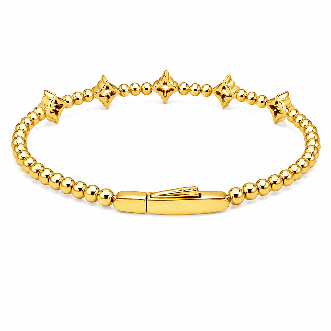 2.12 Ctw Lab Grown Diamond Flex Bangle in 925 Yellow Gold Plated