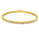 1.07 Ctw Lab Grown Diamond Flex Bangle in 925 Yellow Gold Plated