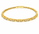 1.32 Ctw Lab Grown Diamond Flex Bangle in 925 Yellow Gold Plated