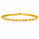 1.00 Ctw Lab Grown Diamond Flex Bangle in 925 Yellow Gold Plated