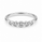 0.30 Ctw Lab Grown Diamond Ring in 925 Platinum Plated