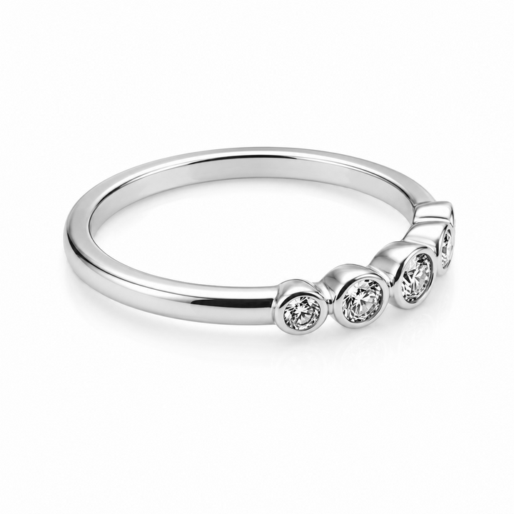 0.30 Ctw Lab Grown Diamond Ring in 925 Platinum Plated