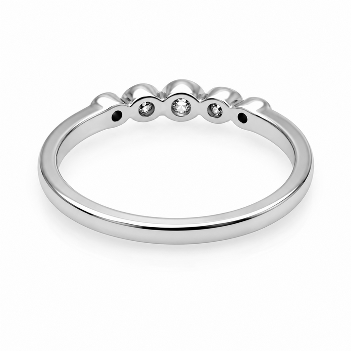 0.30 Ctw Lab Grown Diamond Ring in 925 Platinum Plated
