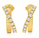 0.94 Ctw Lab Grown Diamond Earring in 925 Yellow Gold Plated