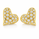 1.13 Ctw Lab Grown Diamond Stud Earring in 925 Yellow Gold Plated