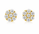 1.43 Ctw Lab Grown Diamond Earring in 925 Yellow Gold Plated