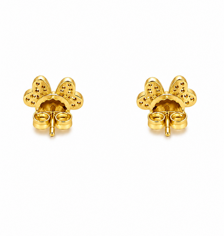 0.54 Ctw Lab Grown Diamond Earring in 925 Yellow Gold Plated