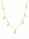0.61 Ctw Lab Grown Diamond Necklace in 925 Yellow Gold Plated