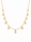 1.24 Ctw Lab Grown Diamond Necklace in 925 Yellow Gold Plated