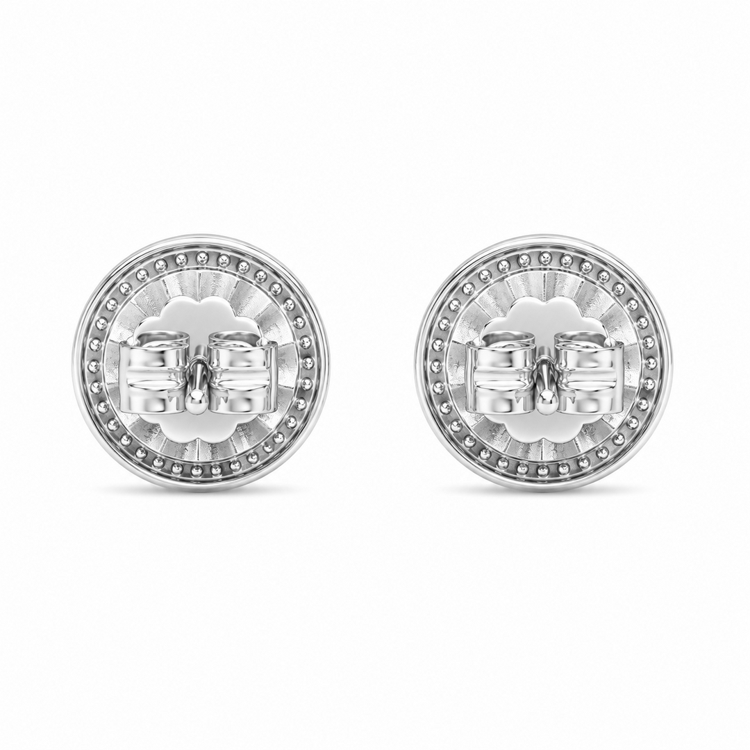 2.50 DEW Moissanite Earring in 925 Platinum Plated