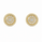 2.50 DEW Moissanite Earring in 925 Yellow Gold Plated