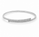 4.00 DEW Moissanite Flex Bangle in 925 Platinum Plated