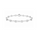 1.50 DEW Moissanite Flex Bangle in 925 Platinum Plated