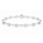 4.50 DEW Moissanite Flex Bangle in 925 Platinum Plated