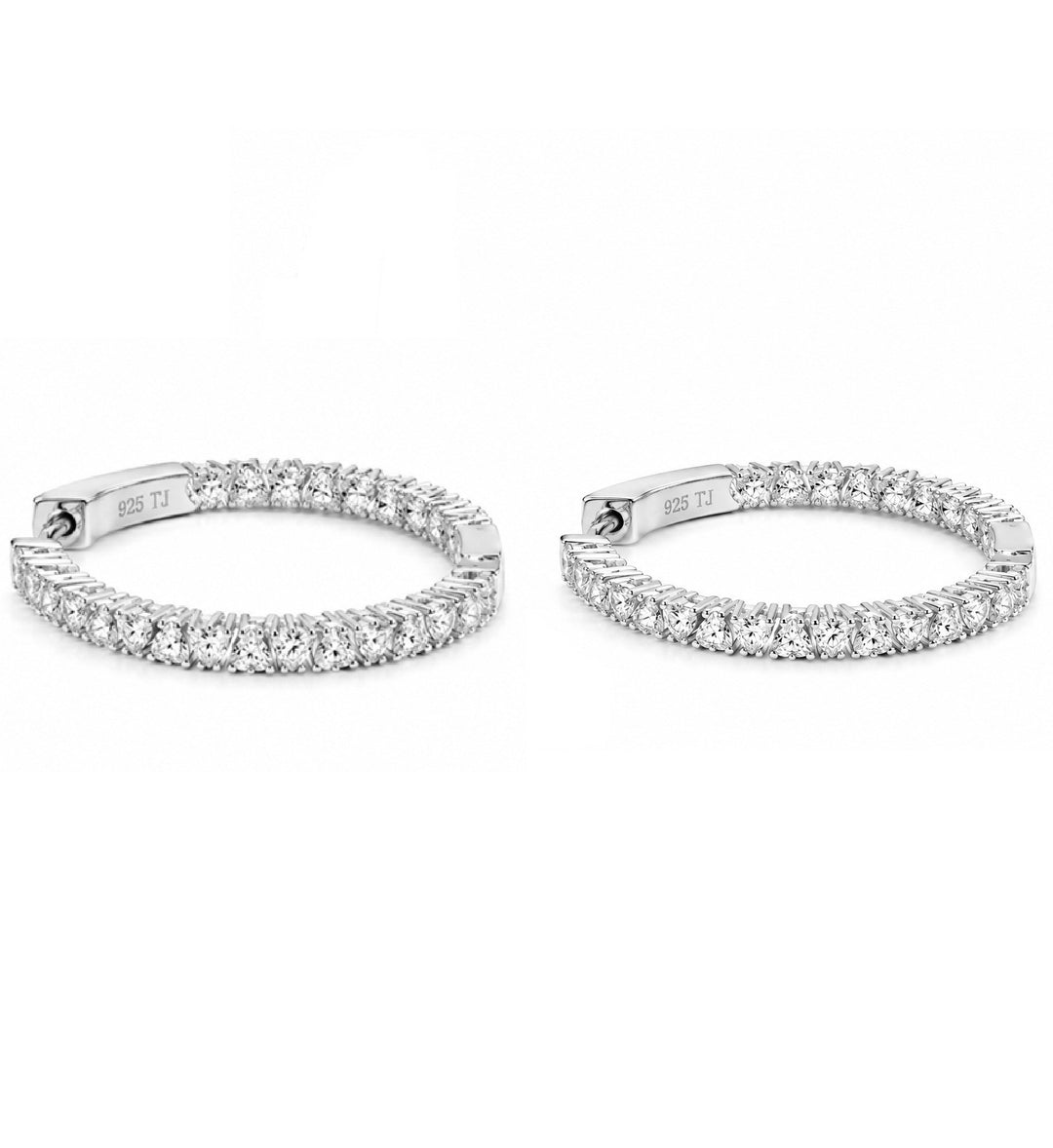 2.30 DEW Moissanite Earring in 925 Platinum Plated