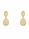 0.87 Ctw Lab Grown Diamond Earring in 925 Yellow Gold Plated