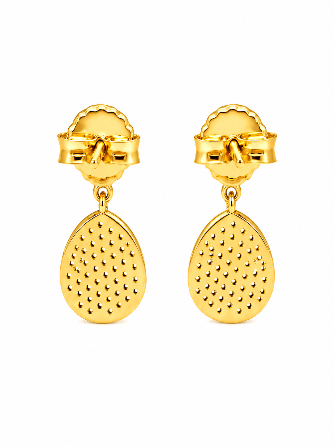 0.87 Ctw Lab Grown Diamond Earring in 925 Yellow Gold Plated