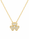 0.38 Ctw Lab Grown Diamond Pendant in 925 Yellow Gold Plated