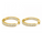 4.90 Ctw Lab Grown Diamond Hoop Earring in 925 Yellow Gold Plated