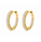 4.90 Ctw Lab Grown Diamond Hoop Earring in 925 Yellow Gold Plated
