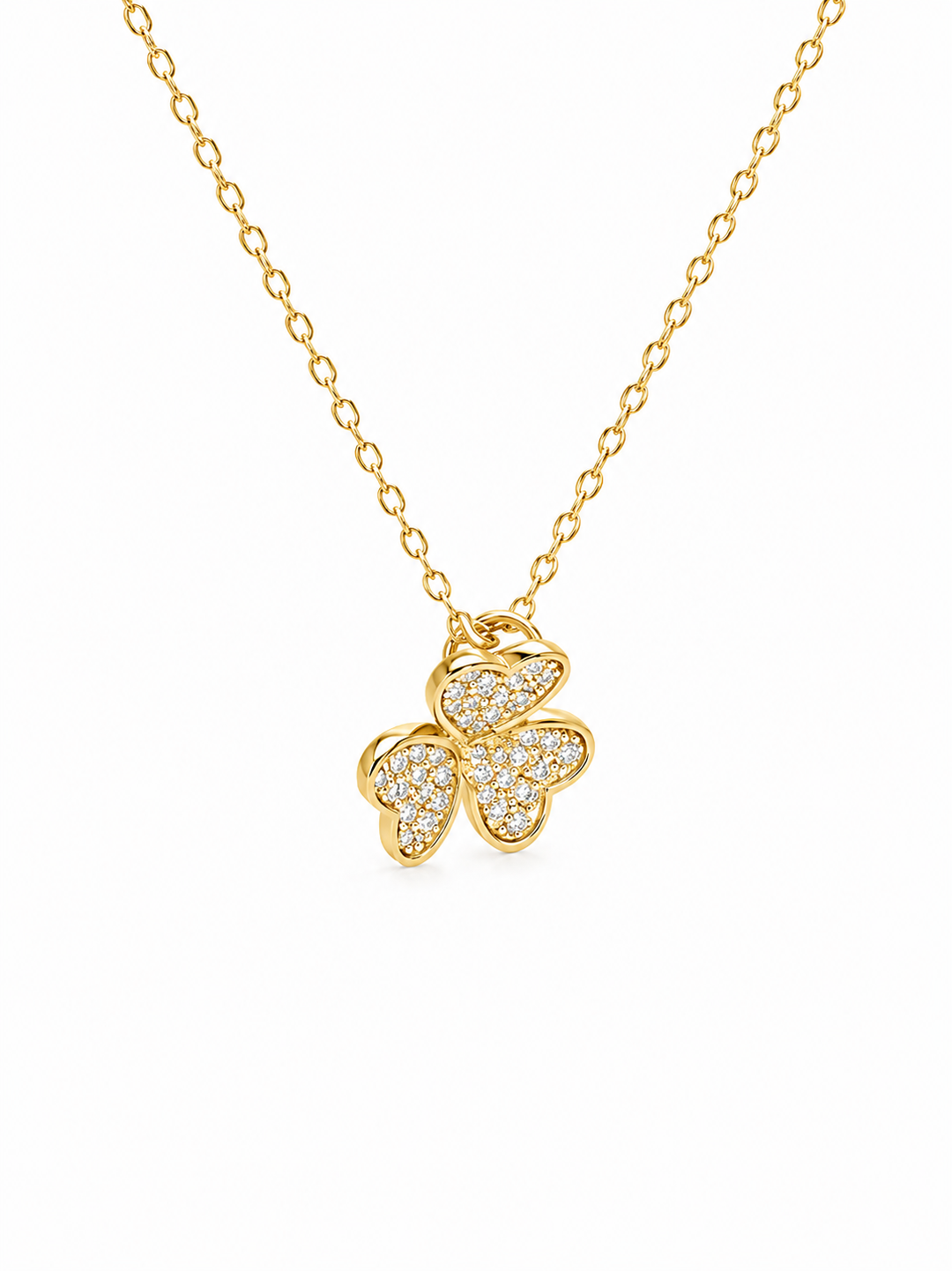 0.38 Ctw Lab Grown Diamond Pendant in 925 Yellow Gold Plated