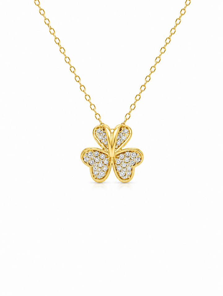 0.38 Ctw Lab Grown Diamond Pendant in 925 Yellow Gold Plated