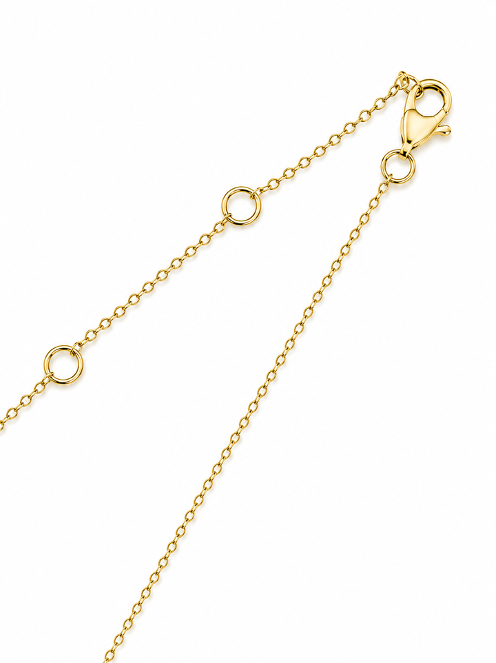 0.38 Ctw Lab Grown Diamond Pendant in 925 Yellow Gold Plated