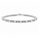 1.55 Ctw Lab Grown Diamond Flex Bangle in 925 Platinum Plated