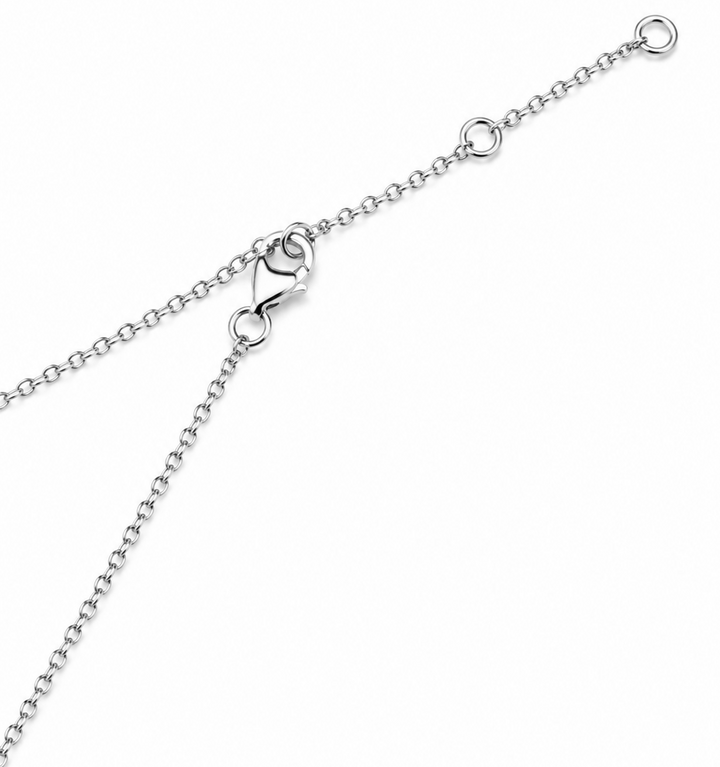 0.18 Ctw Lab Grown Diamond Necklace in 925 Platinum Plated