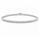 2.70 DEW Moissanite Flex Bangle in 925 Platinum Plated