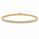 2.70 DEW Moissanite Flex Bangle in 925 Yellow Gold Plated