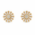 2.70 DEW Moissanite Earring in 925 Yellow Gold Plated