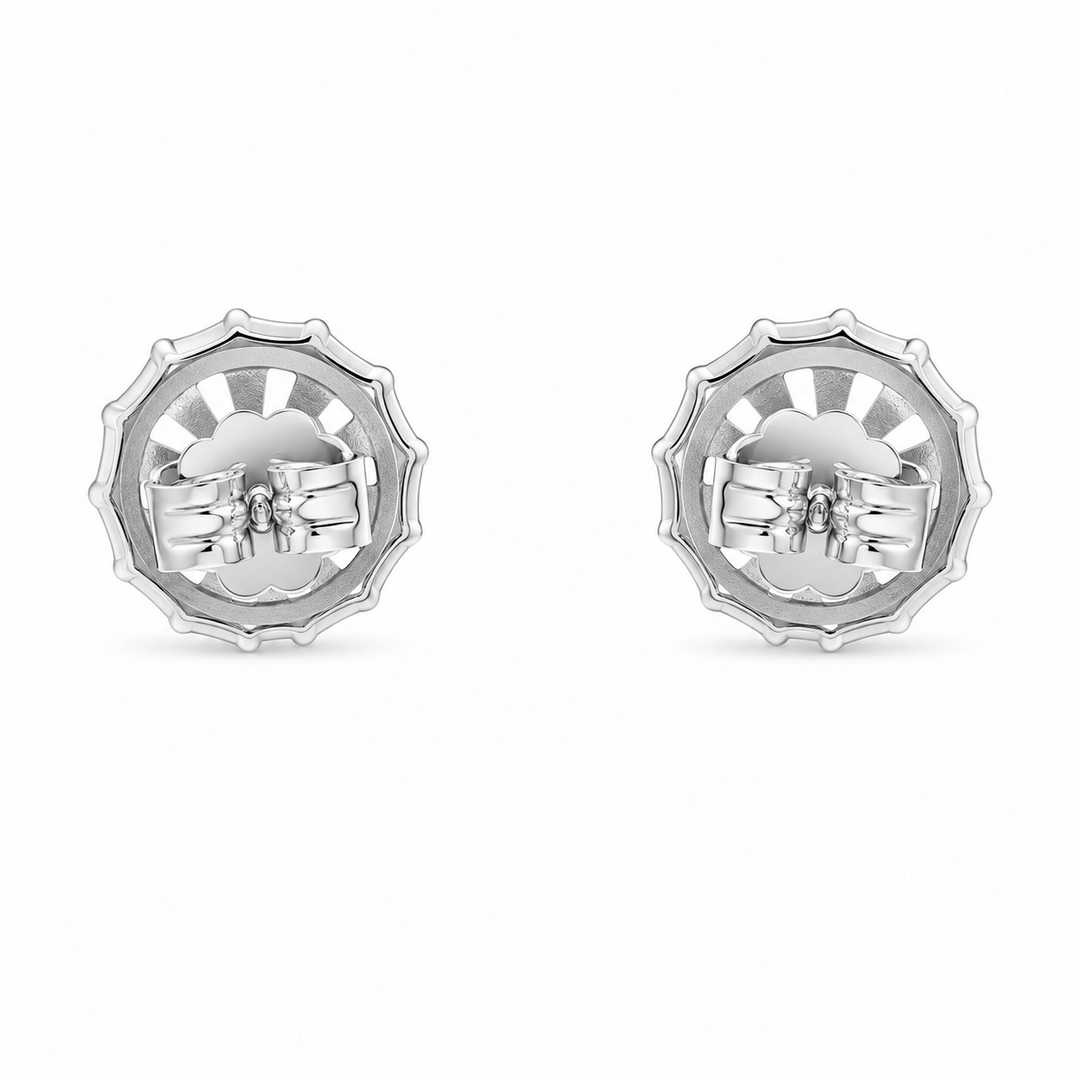 2.70 DEW Moissanite Earring in 925 Platinum Plated