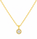 0.32 Ctw Lab Grown Diamond Necklace in 925 Yellow Gold Plated