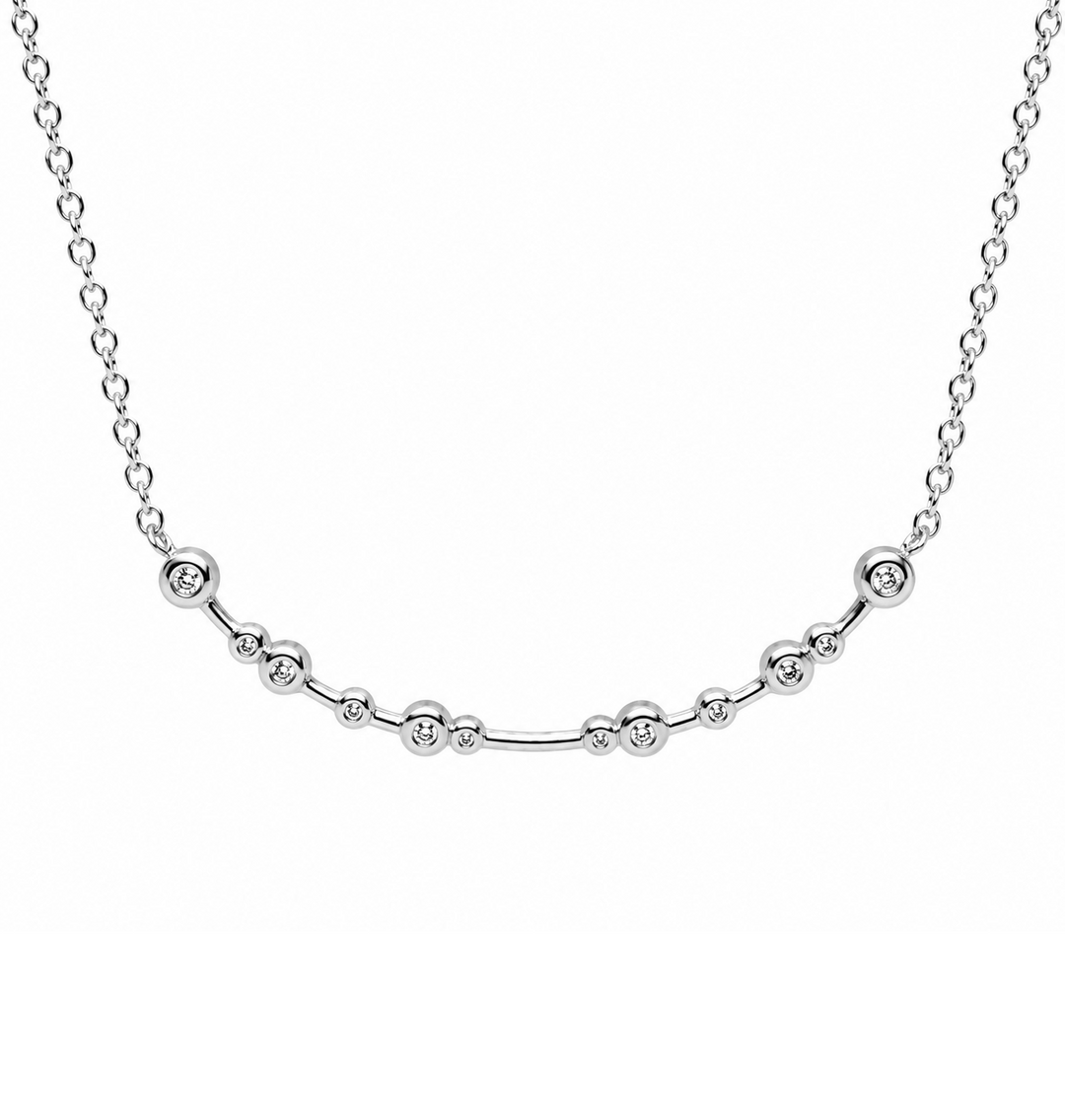 0.26 Ctw Lab Grown Diamond Necklace in 925 Platinum Plated