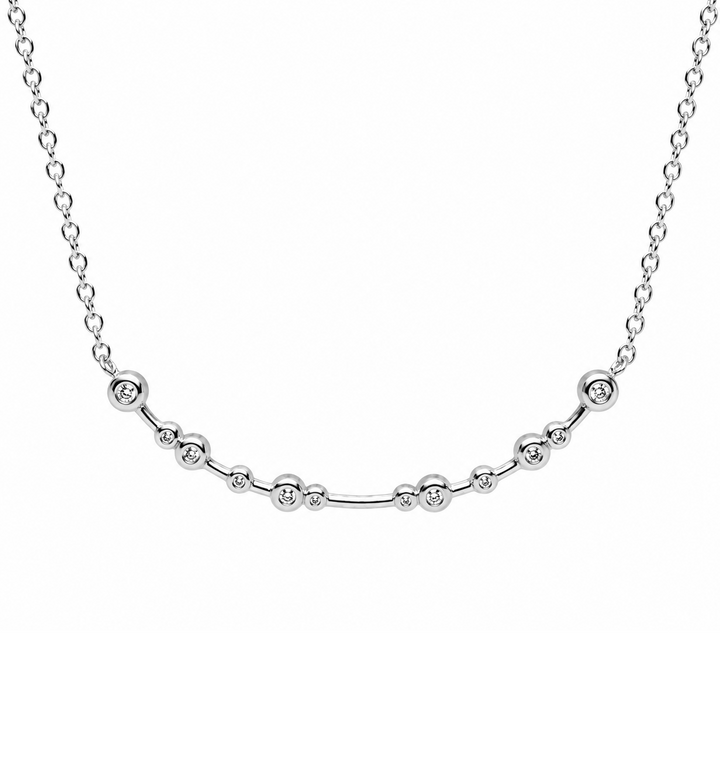 0.26 Ctw Lab Grown Diamond Necklace in 925 Platinum Plated