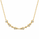0.26 Ctw Lab Grown Diamond Necklace in 925 Yellow Gold Plated