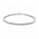 1.07 Ctw Lab Grown Diamond Flex Bangle in 925 Platinum Plated