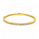 1.07 Ctw Lab Grown Diamond Flex Bangle in 925 Yellow Gold Plated