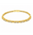 1.32 Ctw Lab Grown Diamond Flex Bangle in 925 Yellow Gold Plated