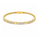 1.35 Ctw Lab Grown Diamond Flex Bangle in 925 Yellow Gold Plated
