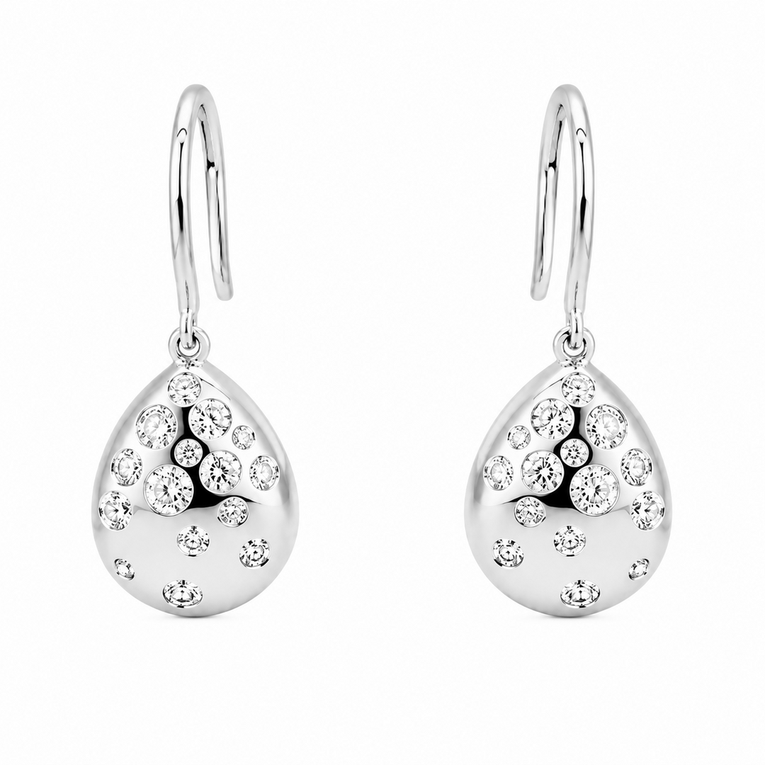 1.47 Ctw Lab Grown Diamond Earring in 925 Platinum Plated