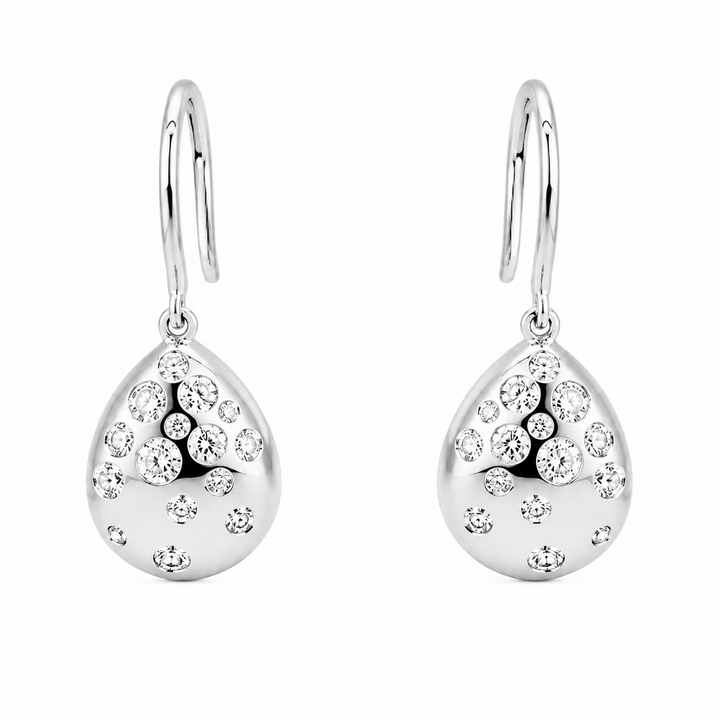 1.47 Ctw Lab Grown Diamond Earring in 925 Platinum Plated