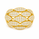 3.04 Ctw Lab Grown Diamond Ring in 925 Yellow Gold Plated