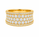 2.01 Ctw Lab Grown Diamond Ring in 925 Yellow Gold Plated