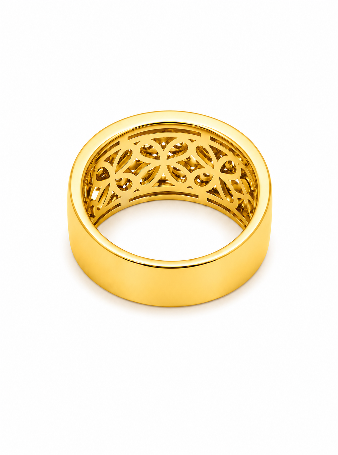1.62 Ctw Lab Grown Diamond Ring in 925 Yellow Gold Plated