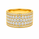 1.62 Ctw Lab Grown Diamond Ring in 925 Yellow Gold Plated