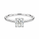 1.07 Cts White Diamond Ring in 14K White Gold